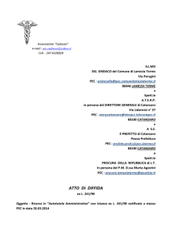 atto diffida al comune