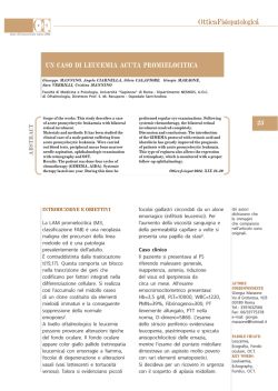 ArtScient_Un caso di leucemia acuta promielocitica_OFmarzo2014