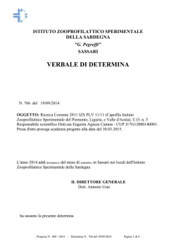 ricerca corrente 2011 izs plv 11/11