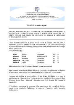 DELIBERAZIONE N. 34/746