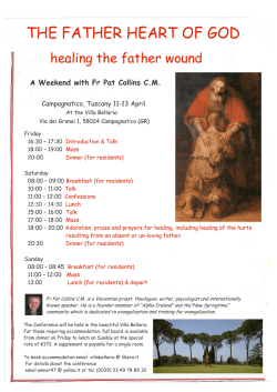 the father heart of god - Cif Centro Italiano Femminile Toscana