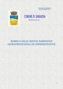 Rassegna23 - Comune di Sabaudia