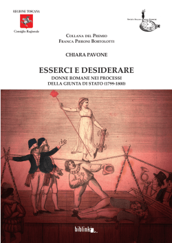 esserci e desiderare - Consiglio Regionale della Toscana