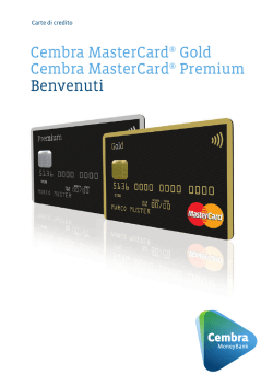 Brochure di benvenuto
