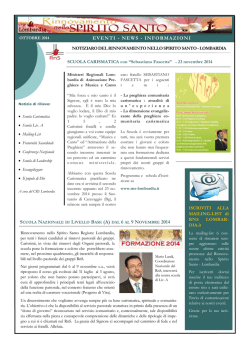 EVENTI - NEWS - INFORMAZIONI