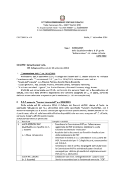 ISTITUTO COMPRENSIVO STATALE DI SACILE