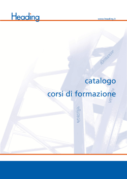 scarica il catalogo completo dei corsi