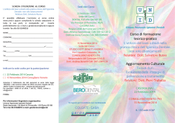 Corso di formazione teorico-pra co Aggiornamento Culturale