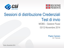 Avvio MOBS ai soggetti privati - presentazione