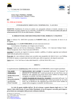 o.s.t. - Comune di Ferrara