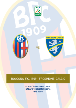 Bologna-Frosinone, clicca qui per scaricare il match