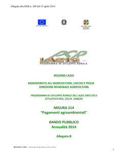 Scarica il bando - Agricoltura