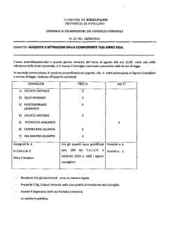 Aliquote e detrazioni della componente tasi 2014