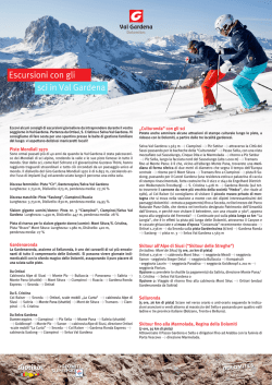 Escursioni con gli sci in Val Gardena