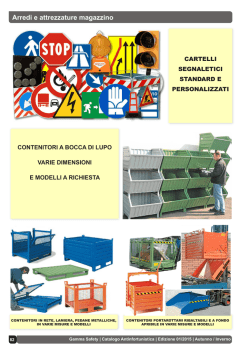 Arredi e attrezzature magazzino