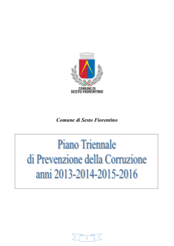 Piano Anticorruzione approvato dalla Giunta Comunale con