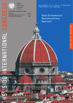 45&deg; sido international congress - Societ&agrave; Italiana di Ortodonzia
