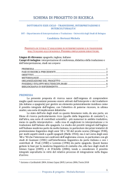Scarica - Dottorato di ricerca in Traduzione, Interpretazione e