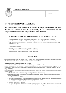 Avviso - Comune di Savignano sul Panaro