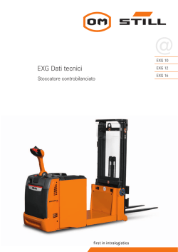 EXG Dati tecnici
