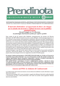 Ancora sul POS: le richieste di Confesercenti