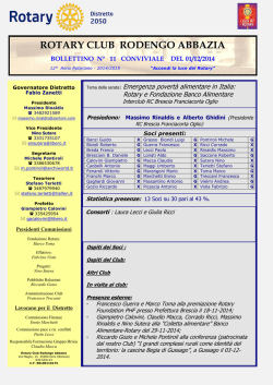 R.C. Rodengo Abbazia_Bollettino n. 11 AR 2014-2015
