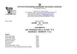 Documento Consiglio Classe 5A vacchelli