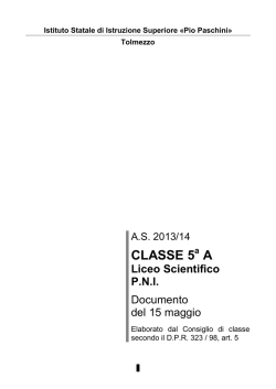 CLASSE 5 A - ISIS Paschini Marchi