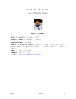 Curriculum Vitae_ITA_APRILE_2014_WEBSITE_UNIPD
