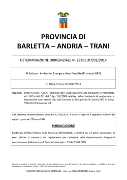 ditta atisale s.p.a. - rinnovo dell