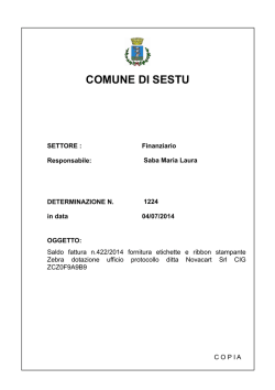 novacart srl - Comune di Sestu