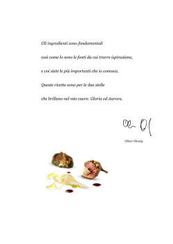 Il menu di Oliver - Ristorante Oliver Glowig