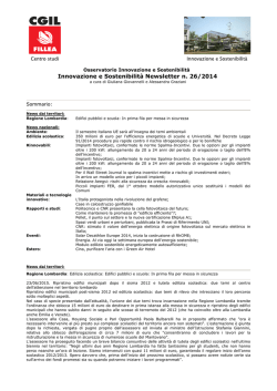 Vai alla newsletter.