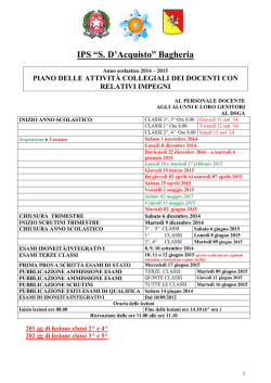 Piano Attività - Ipsia Bagheria