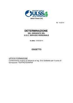 Gobbetto Erio - Azienda Ulss 4 Alto Vicentino