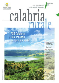 PSR Calabria. Uno scenario sempre più verde