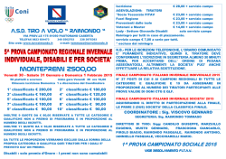 5^ prova campionato regionale invernale