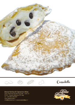 scheda tecnica cassatelle