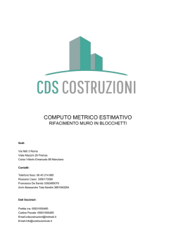 Costruzione muro in tufo