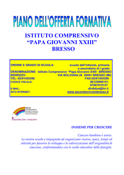 POF 2013_2014 - Istituto Comprensivo Via Bologna Bresso