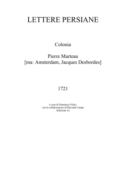 Lettere persiane (1721)