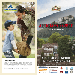 artigianato 2014 - Comune di Cison di Valmarino