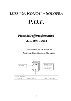 P.O.F. - Isiss Ronca