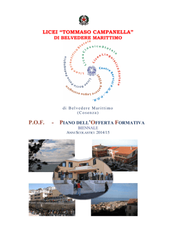 POF 2014-2015 - Licei di Belvedere