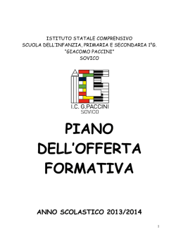 pof 2013-14.doc settembre - Istituto Comprensivo G. Paccini