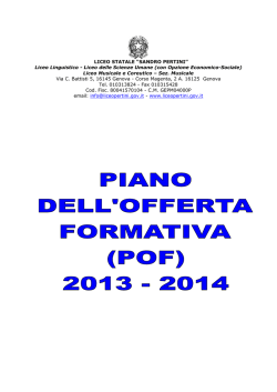 Scarica il POF - liceopertini