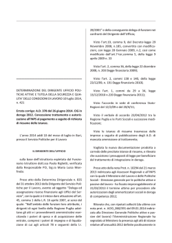 delle condizioni di lavoro 1