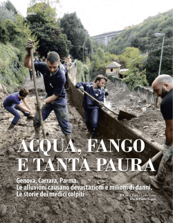 ACQUA, FANGO E TANTA PAURA Genova, Carrara