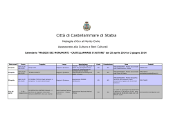 Calendario - Citt&agrave; di Castellammare di Stabia
