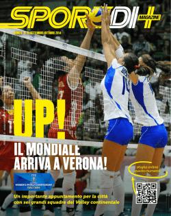 Settembre/ottobre 2014 - Sportdi+ magazine Verona